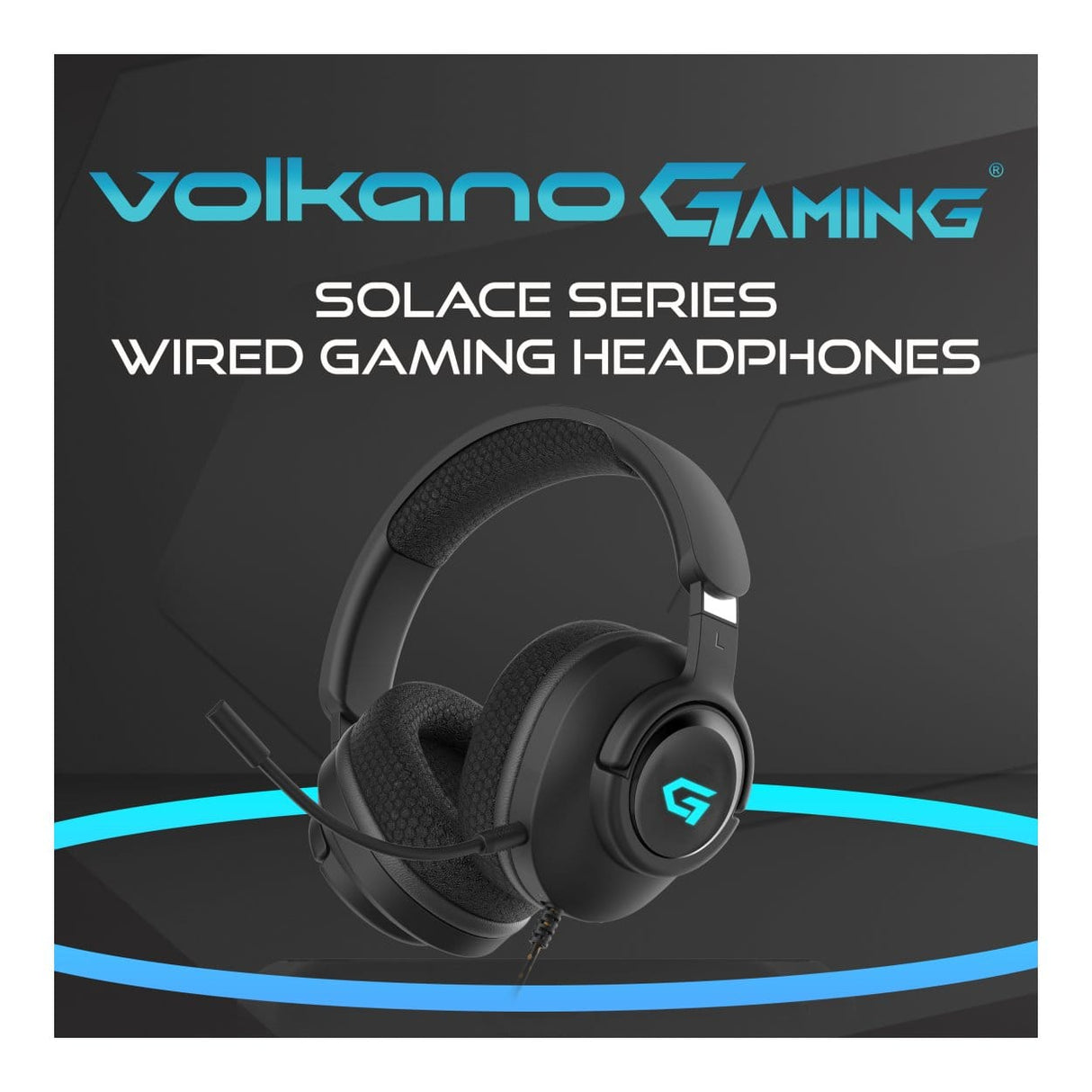 Volkano Gaming Solace Series Wired Gaming Headset VG-223-BK