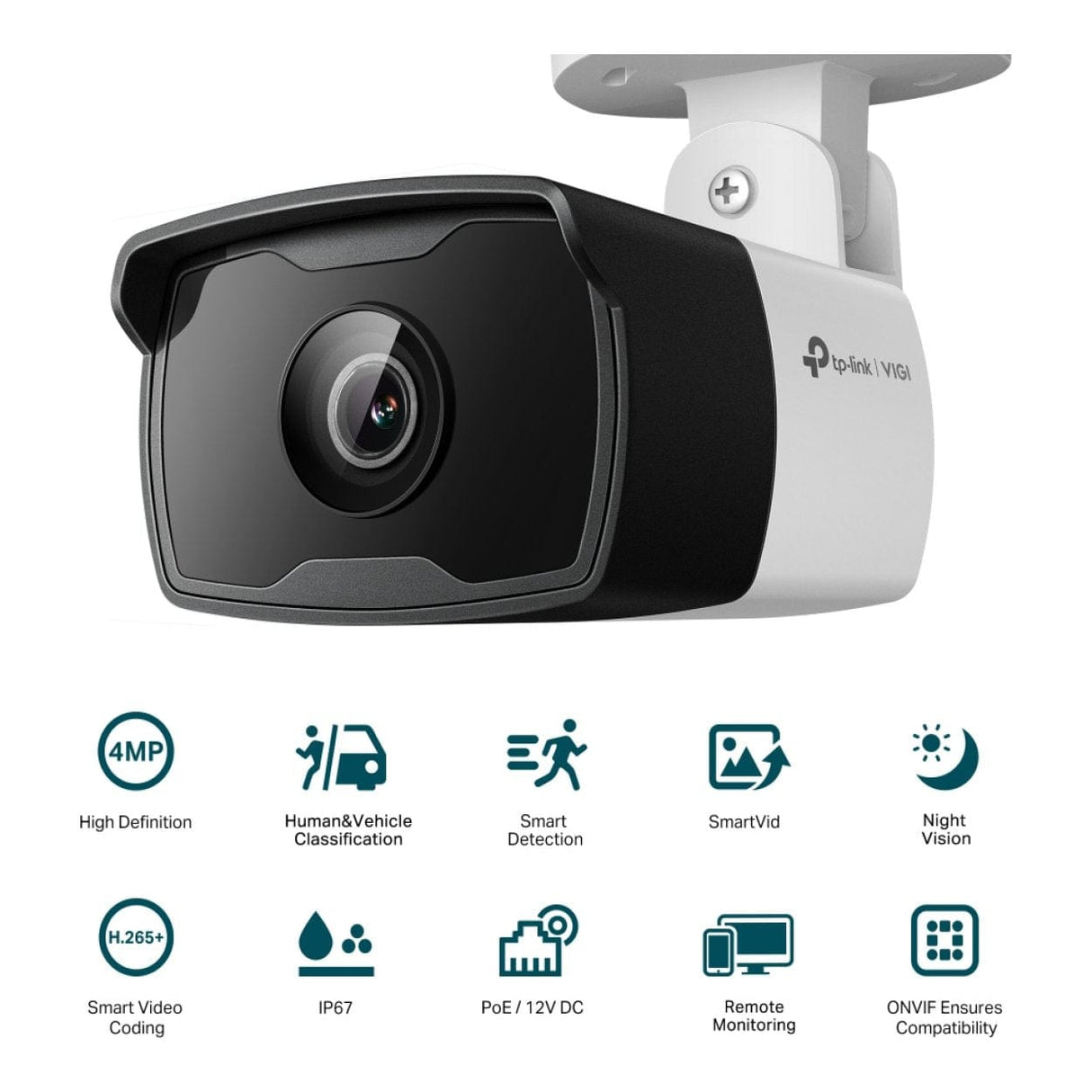 TP-Link VIGI 4MP Outdoor IR Bullet Network Camera VIGI C340I(2.8mm)