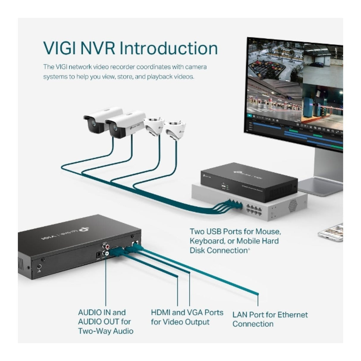 TP-Link Vigi NVR1008H 8-ch Network Video Recorder