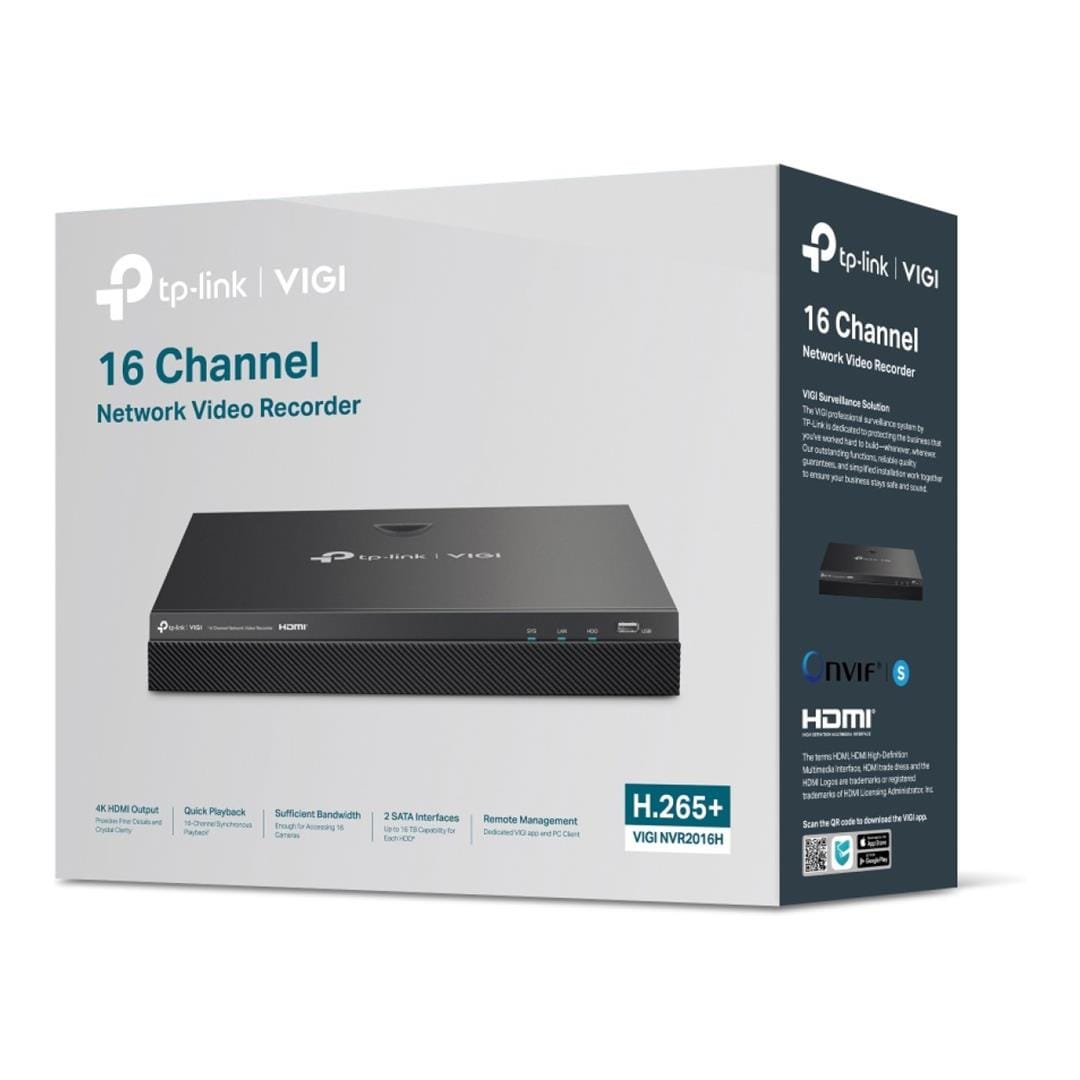 TP-Link Vigi NVR2016H 16-ch Network Video Recorder