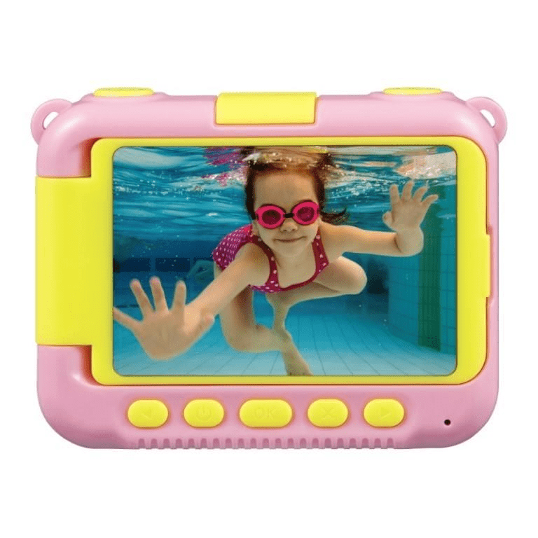 Volkano Kids Funtime 2.0 Series Waterproof Camera with Rotatable Screen Pink VK-10018-PK