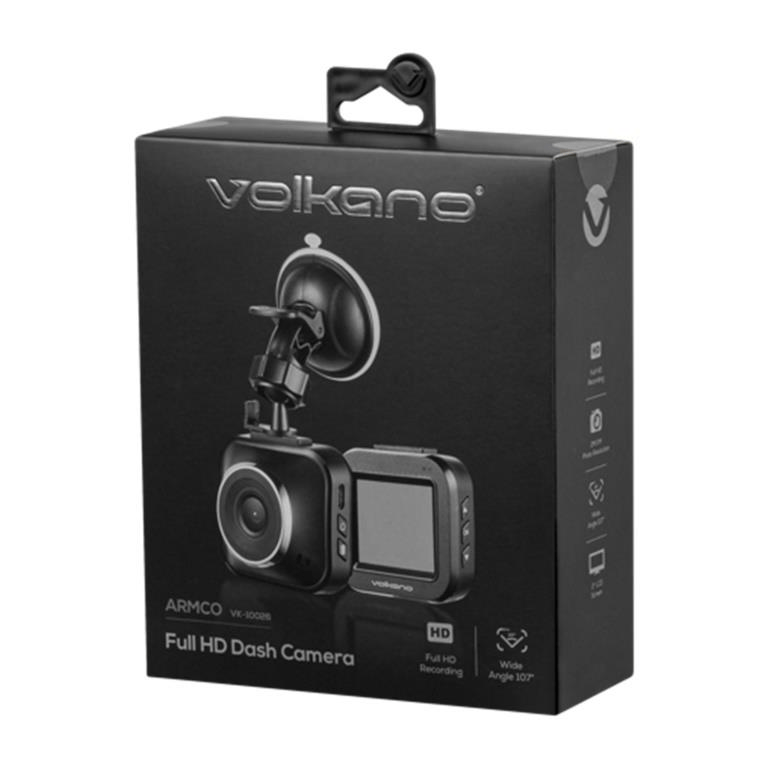 Volkano Armco Series FHD Dash Camera VK-10026-BK