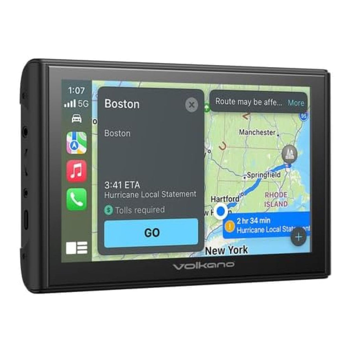 Volkano Autoview Series Dash Mount 7-inch Display Screen VK-10030-BK