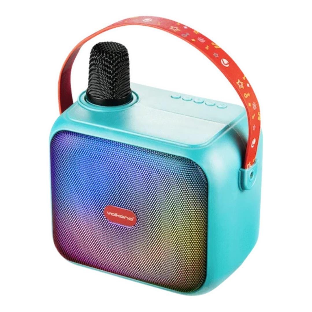Volkano Kids SongSeeker Bluetooth Karaoke Machine with Wireless BT Microphone VK-10117-TQ