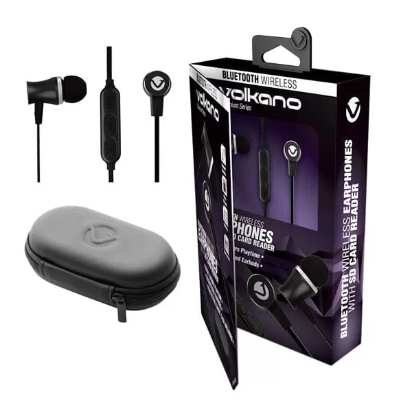 Volkano Chromium Bluetooth Earphones Black VK-1105-B
