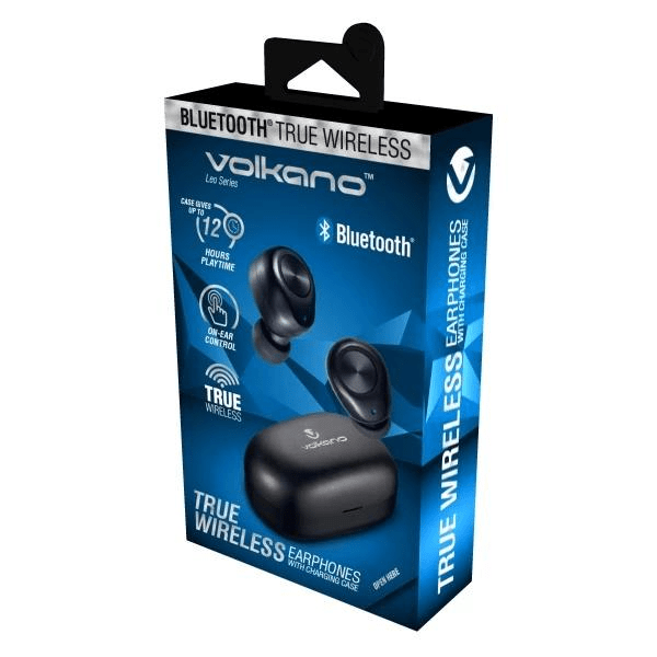 Volkano Leo Series True Wireless Earphones with Charging Case VK-1130-BK