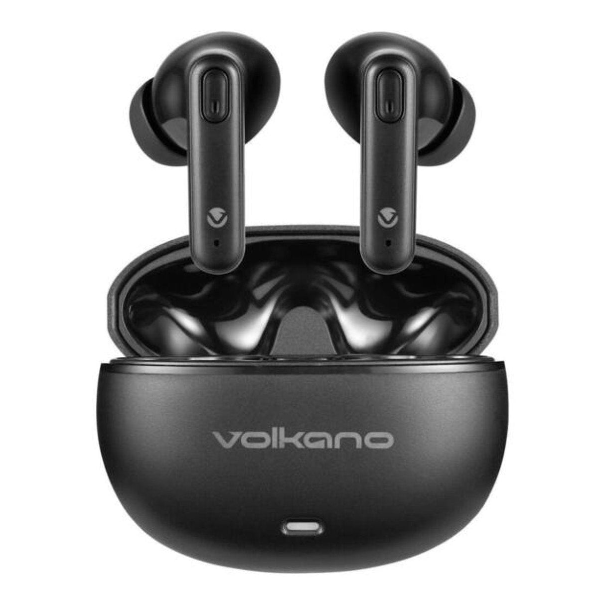 Volkano Pulse Series Wireless Earbuds with Charging Case Black VK-1164-BK