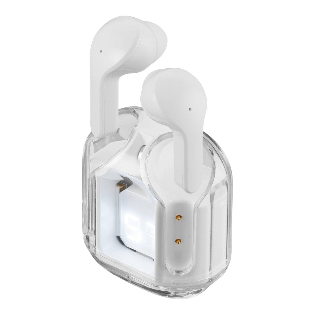 Volkano Crystalline Series Hardbox TWS Earphones White VK-1173-WT-HB