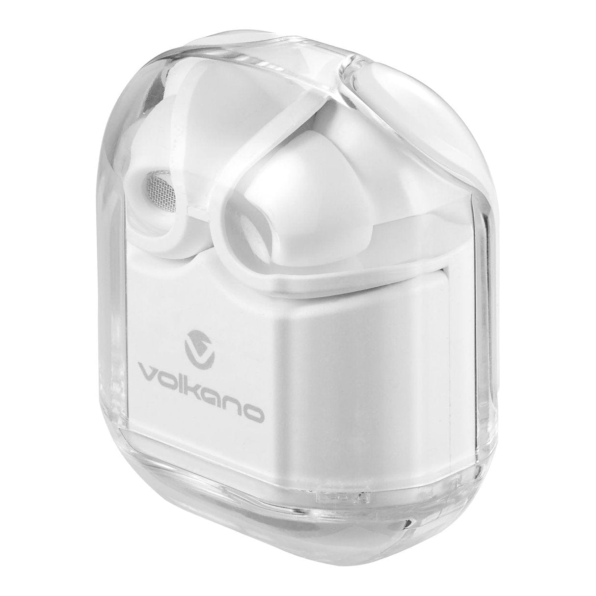 Volkano Crystalline Series Hardbox TWS Earphones White VK-1173-WT-HB