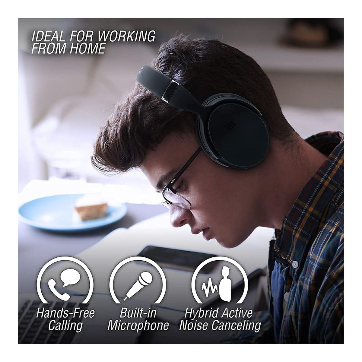 VolkanoX Silenco Series ANC Wireless Headphone VK-2003-BK