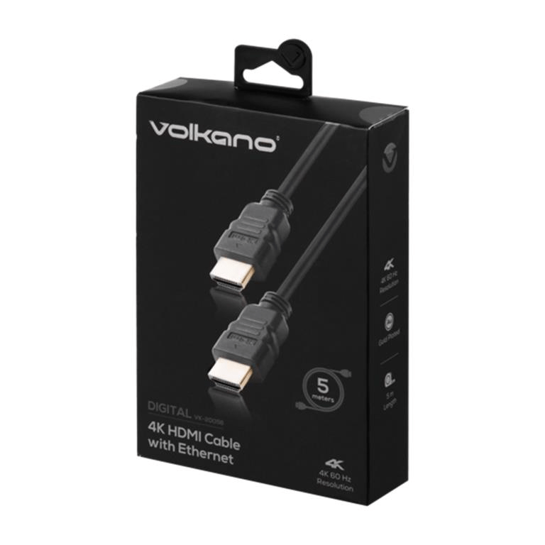 Volkano Digital Series HDMI Male to Male Cable 5m VK-20056-BK(V2)