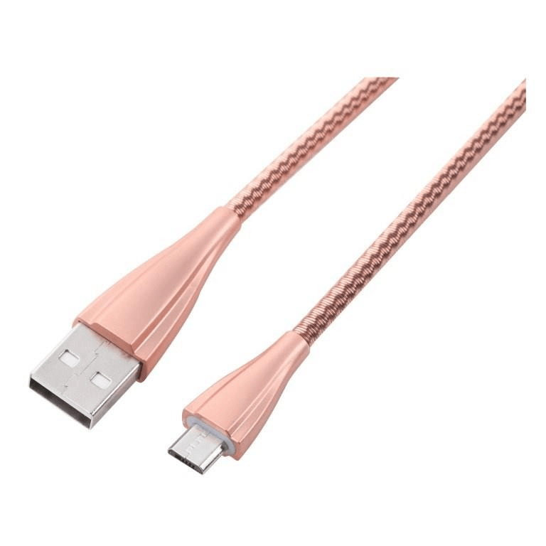 Volkano Fashion Series 1.8m Micro USB Charge and Data Cable Rose Gold VK-20060-RG
