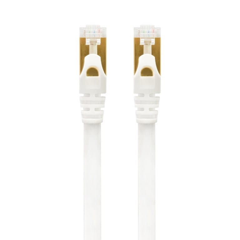 VolkanoX Giga Series 25m Cat 7 Ethernet Cable White with Gold Tips VK-20067-WT
