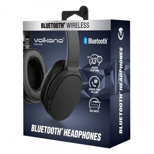 Volkano Phoenix Series Bluetooth Headphones Black VK-2009-BK