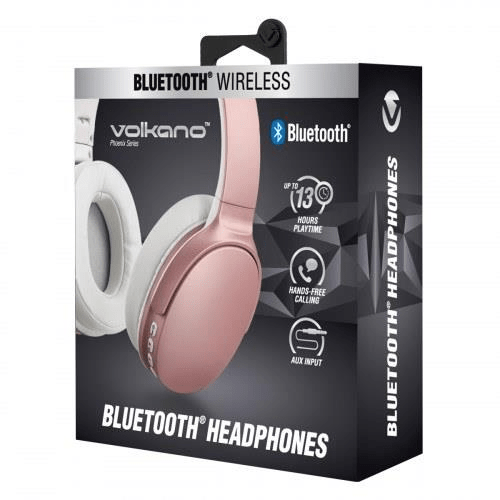 Volkano Phoenix Series Bluetooth Headphones Rose Gold VK-2009-RGD