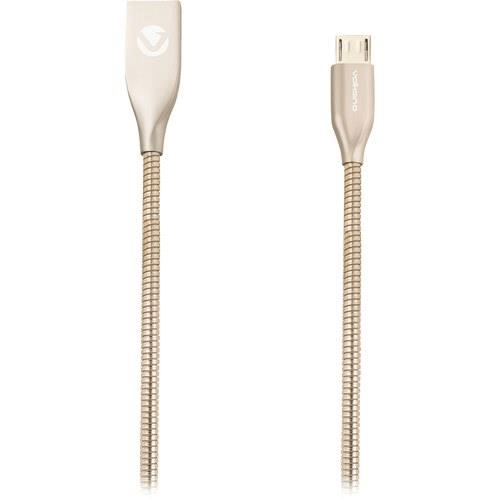 Volkano Iron Series Micro-USB Charge and Data Cable Champagne Gold VK-20092-CG