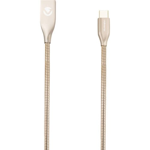 Volkano Iron Series Type-C Charge Cable 1.8m Champaign Gold VK-20095-CG-6