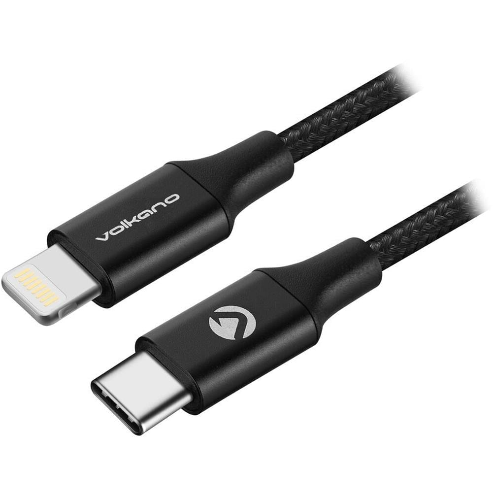 Volkano Lightning Series Type-C to MFI Lighting Cable 1.2m VK-20165-BK