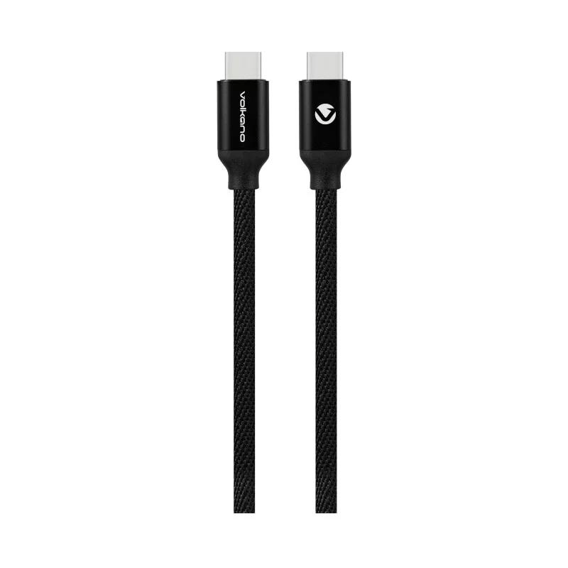 Volkano Weave Series Type-C to Type-C Cable 3m Black VK-20168-BK