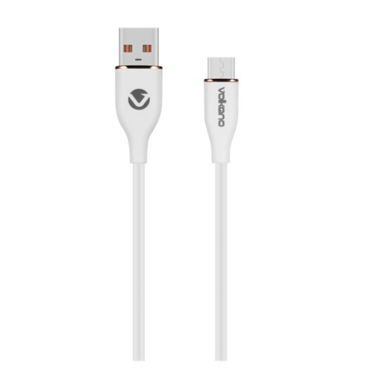 Volkano Flexi Series Type-A to Micro USB 18W Cable 1.5m White VK-20261-WT