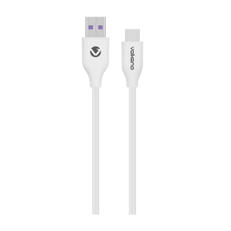 Volkano Flexi Series Type-A to Type-C 30W Cable 1.5m White VK-20263-WT
