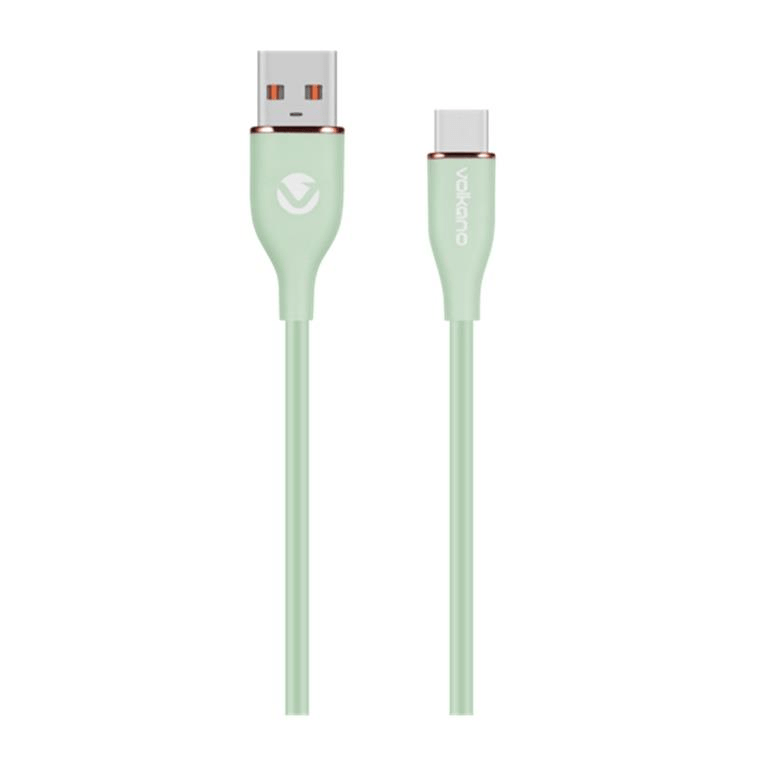 Volkano Flexi Series Type-A to Type-C 30W Cable 2.5m Green VK-20264-GR