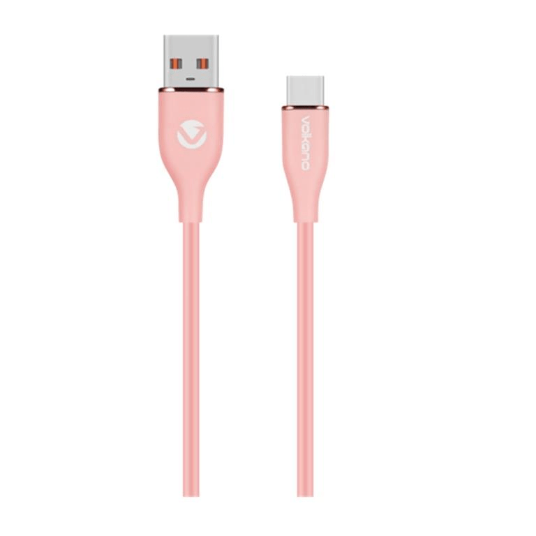 Volkano Flexi Series Type-A to Type-C 30W Cable 2.5m Pink VK-20264-PK