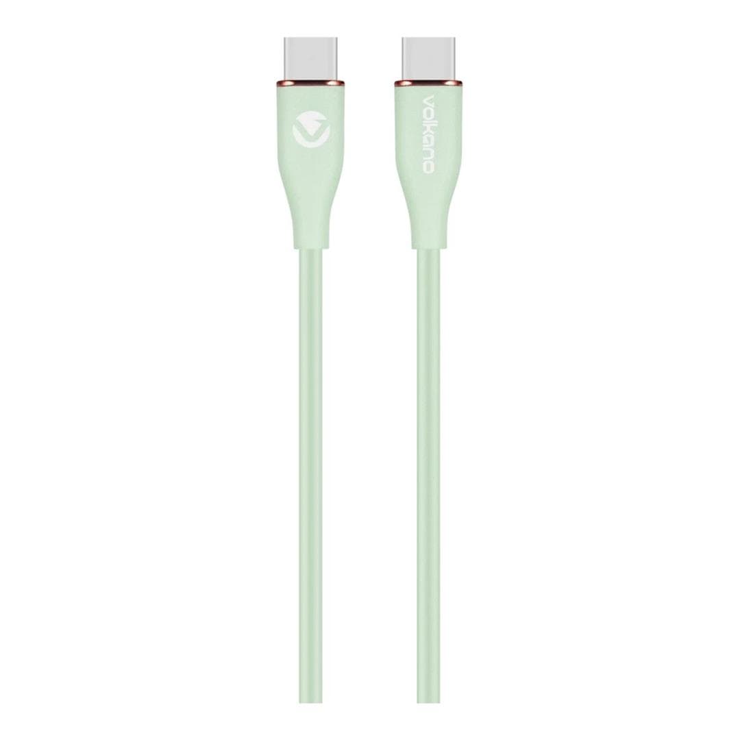Volkano Flexi Series 60W Type-C Male to Male Cable 1.5m Green VK-20265-GR