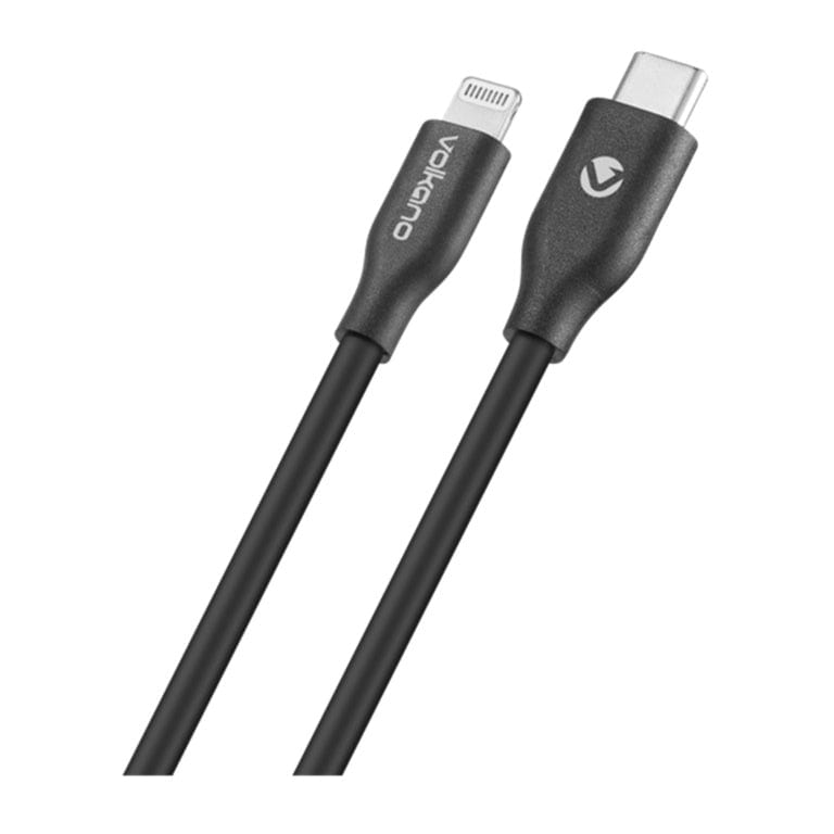 Volkano Flexi Series Type-C to MFI Lightning 27W Cable 2.5m Black VK-20268-BK