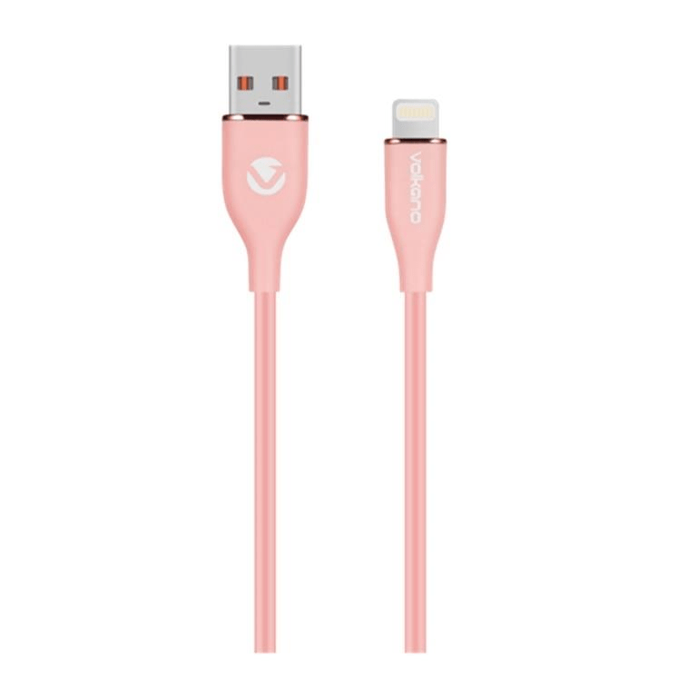Volkano Flexi Series Type-A to MFI Lightning 27W Cable 1.5m Pink VK-20269-PK