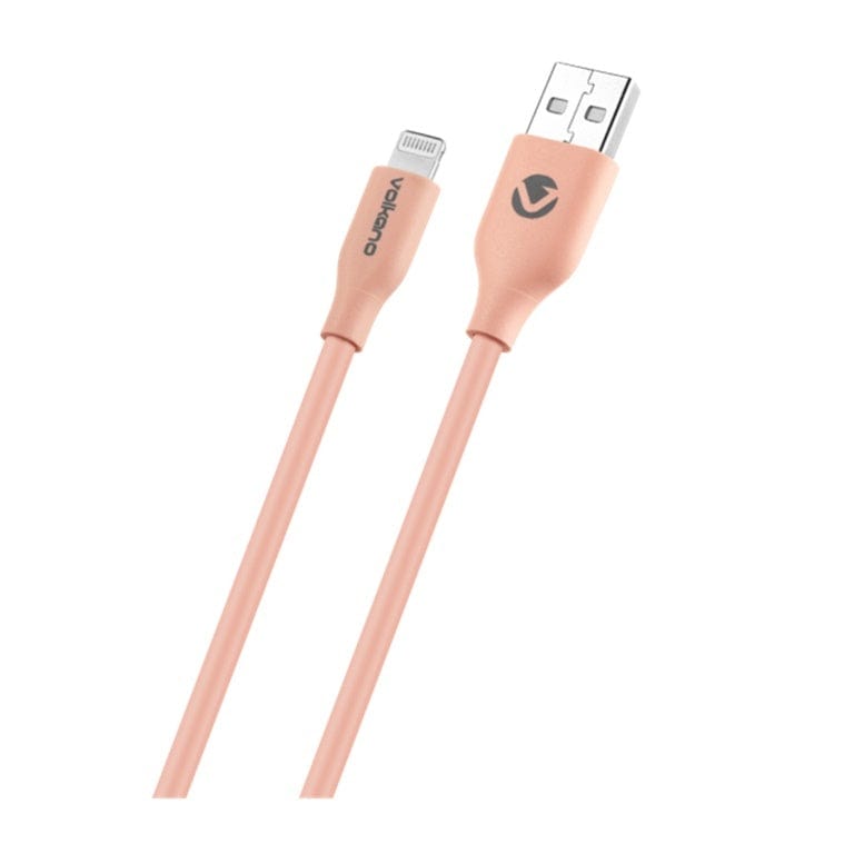 Volkano Flexi Series Type-A to MFI Lightning 27W Cable 1.5m Pink VK-20269-PK