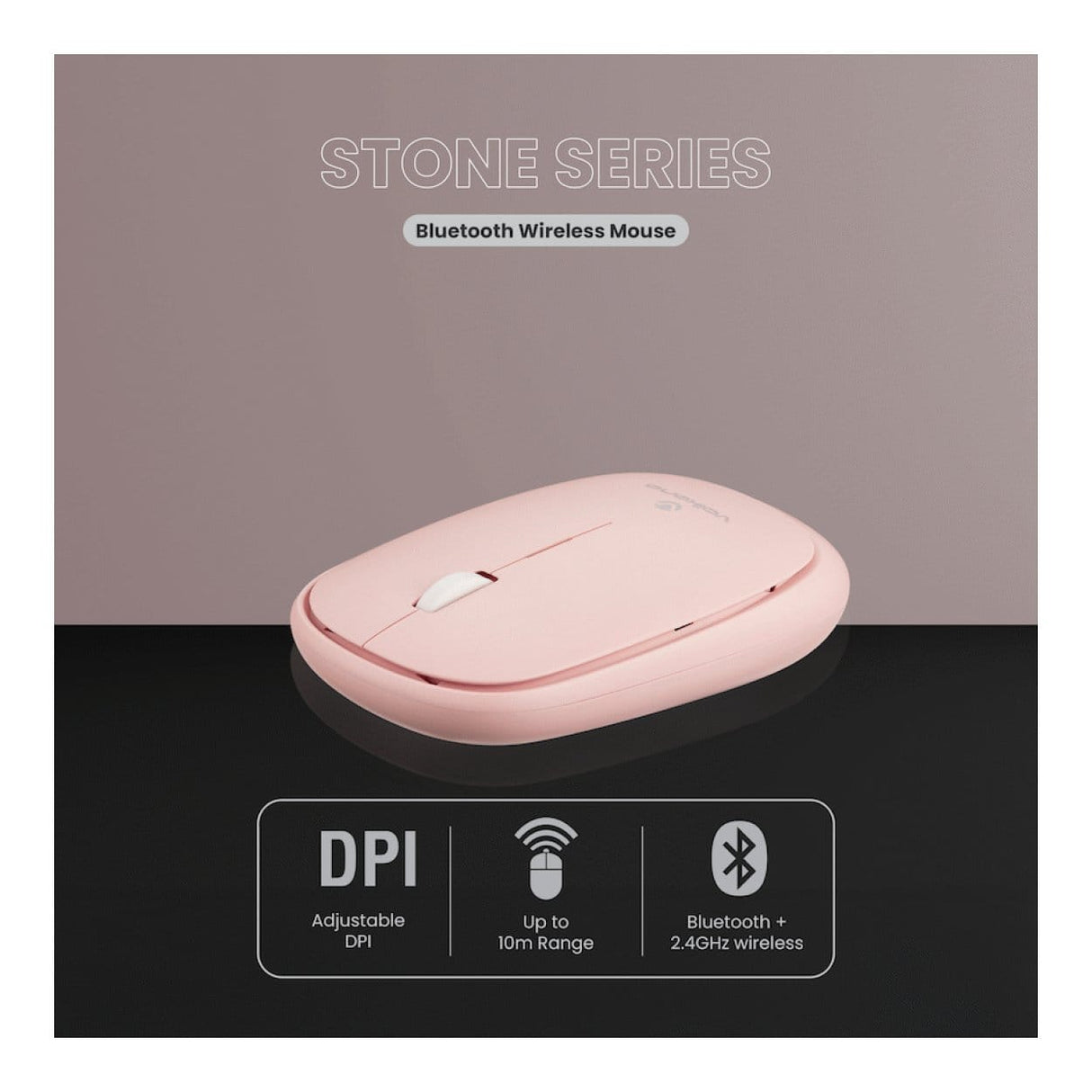 Volkano Coral Series Wireless Mouse Pink VK-20304-PK