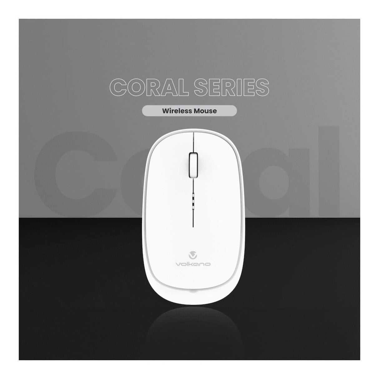 Volkano Coral Series Wireless Mouse White VK-20304-WT