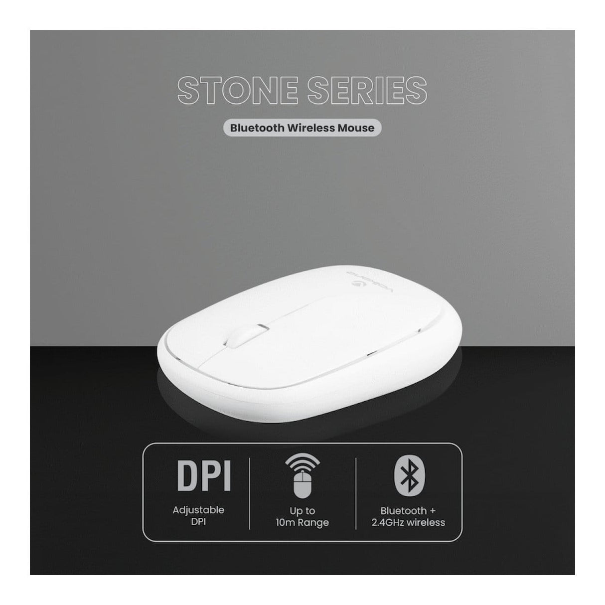 Volkano Coral Series Wireless Mouse White VK-20304-WT