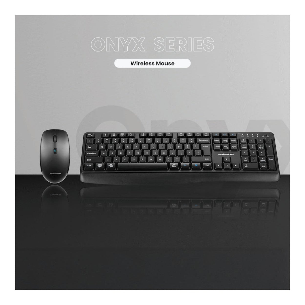 Volkano Onyx Wireless Keyboard and Mouse Combo VK-20306-BK