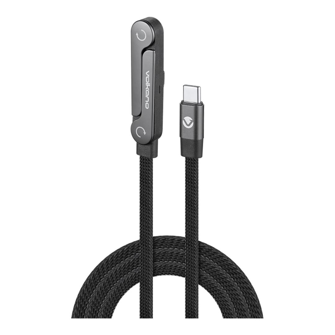 Volkano Kick Series 240W USB-C to USB-C Cable Black VK-20377-BK
