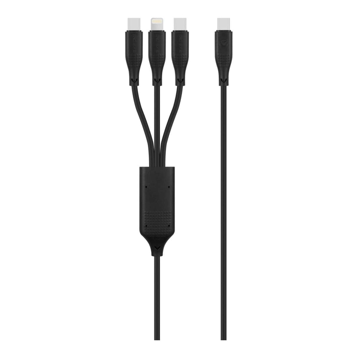 Volkano Nova Series 100W 3-in-1 TPE Cable Black VK-30089-BK