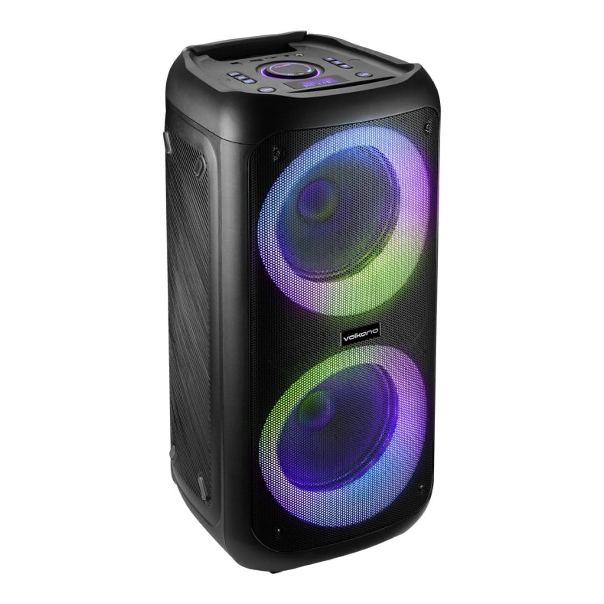 Volkano Summit Series Dual 8-inch Trolley Party Speaker - Black VK-3901-D8