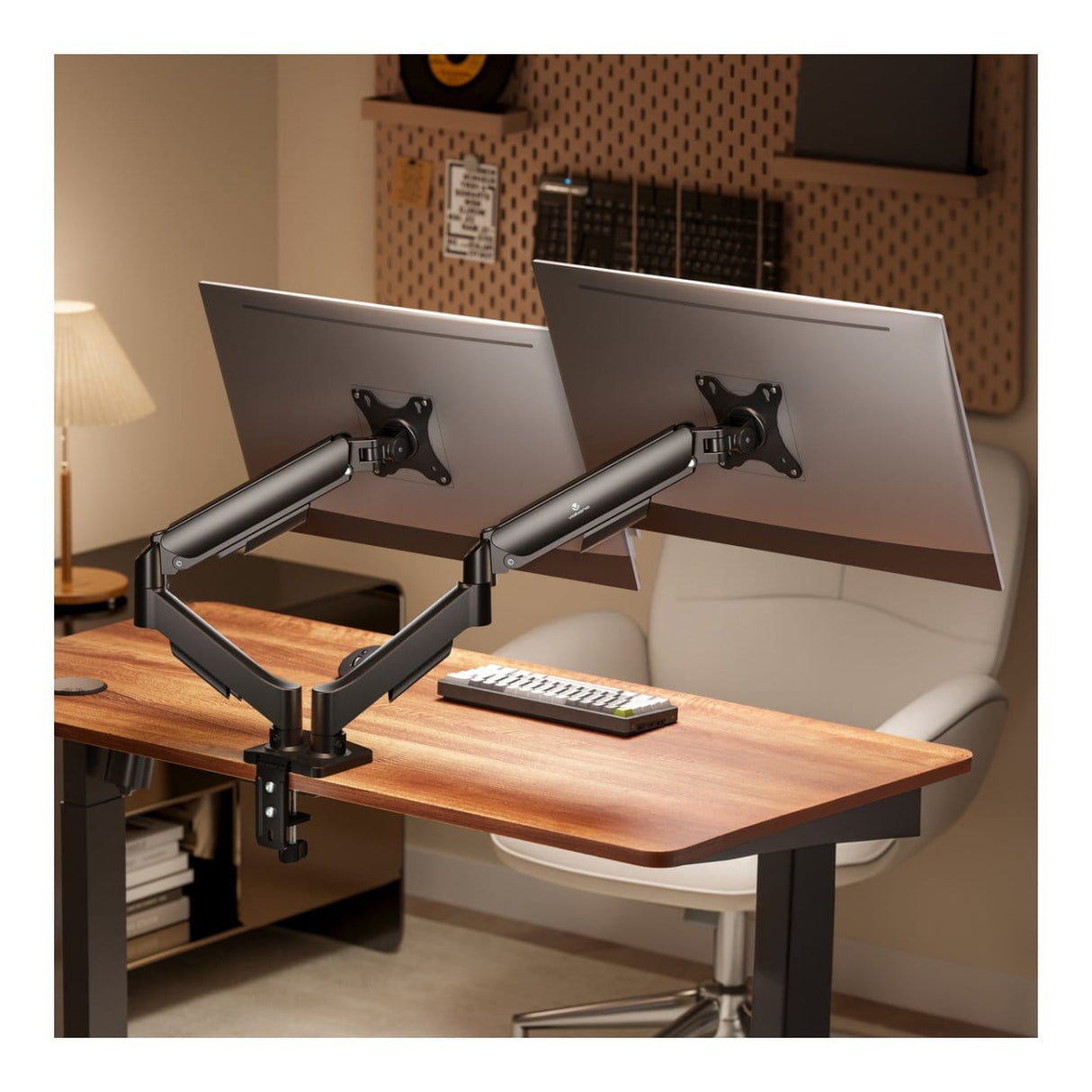 Volkano Steel Series 17-32-inch Full Motion Dual Monitor Desk Mount VK-4039-BK