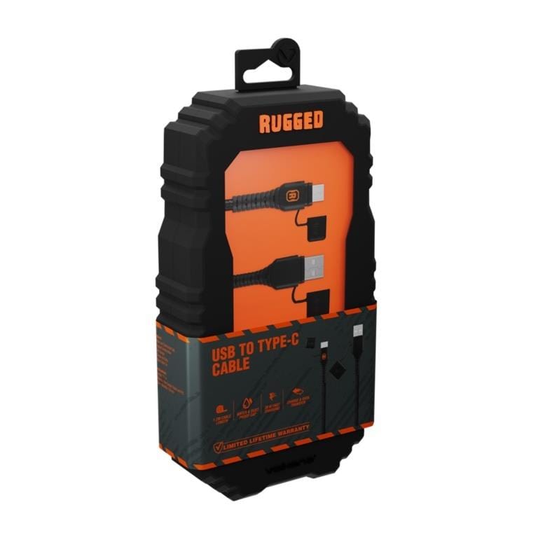 Volkano Rugged Type-A to Type-C Water and Dust Proof Cable 1.2m VK-4100-UC1