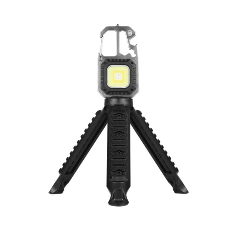Volkano Rugged Multifunction Keychain Light with Tri-Pod VK-4106-BK