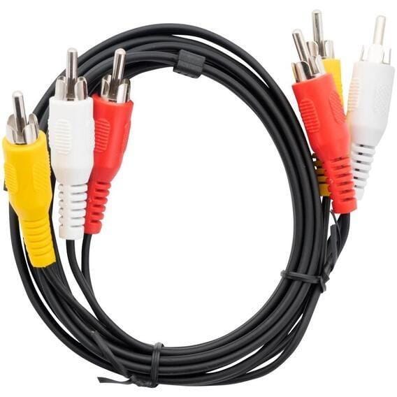 Volkano 3 RCA to 3 RCA Lead Cable 1.5m VK-4421-BK