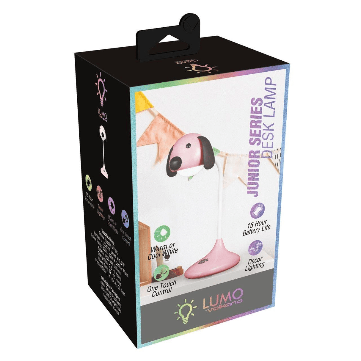Volkano Lumo Neon Series LED Desk Lamp Pink Dog VK-50007-PK