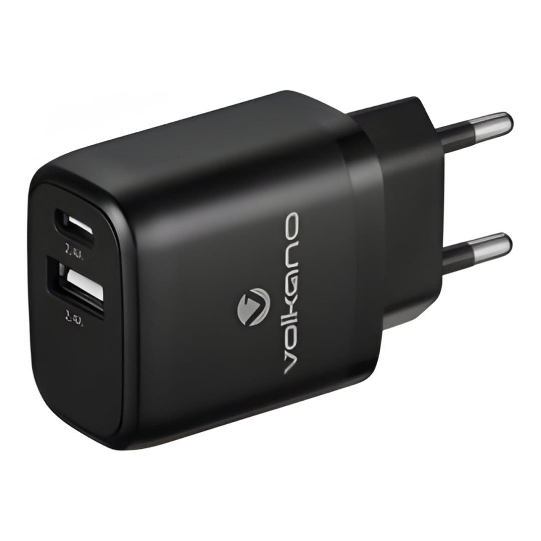 Volkano Volt-C Series 2A USB Wall Charger with USB to Type-C Cable VK-5002C-BK(V2)