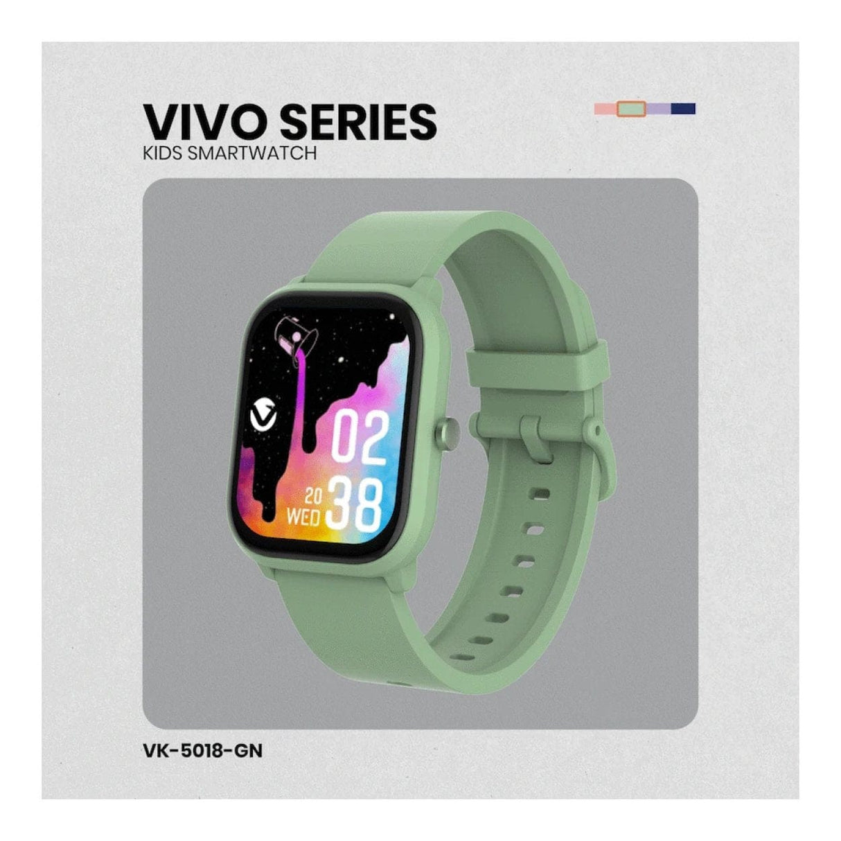 Volkano Vivo Series Kids Smart Watch Sage Green VK-5018-GN