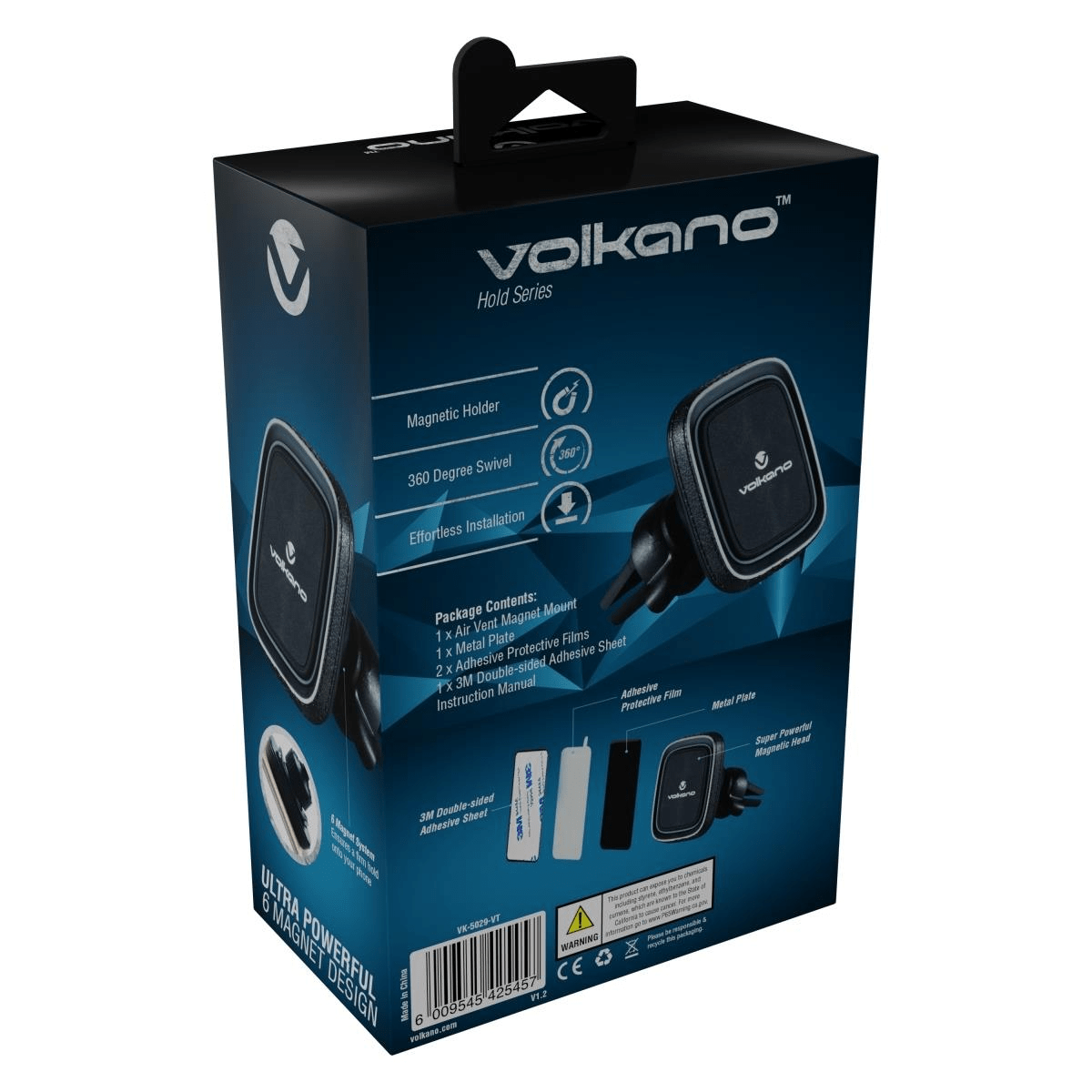 Volkano Hold Series Magnetic Vent Phone Holder VK-5029-VT