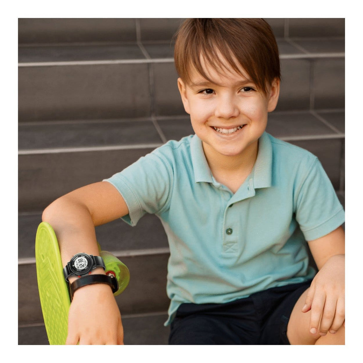 Volkano Kids Digital 3ATM Waterproof Watch Black VK-5032-BLK