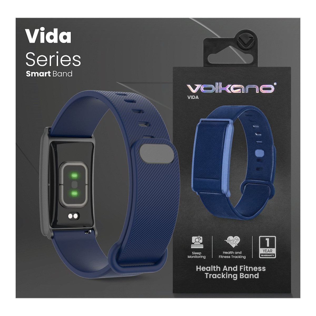 Volkano Vida Series Smart Fitness Band Navy VK-5101-NV