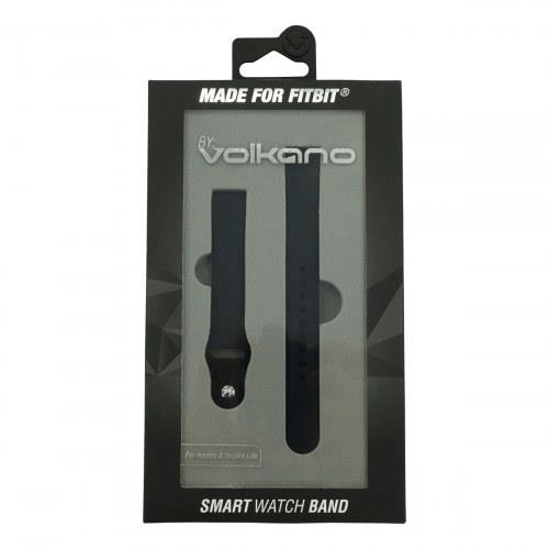 Volkano Smart Watch Band Silicone Fitbit Inspire Black VK-5107-BK