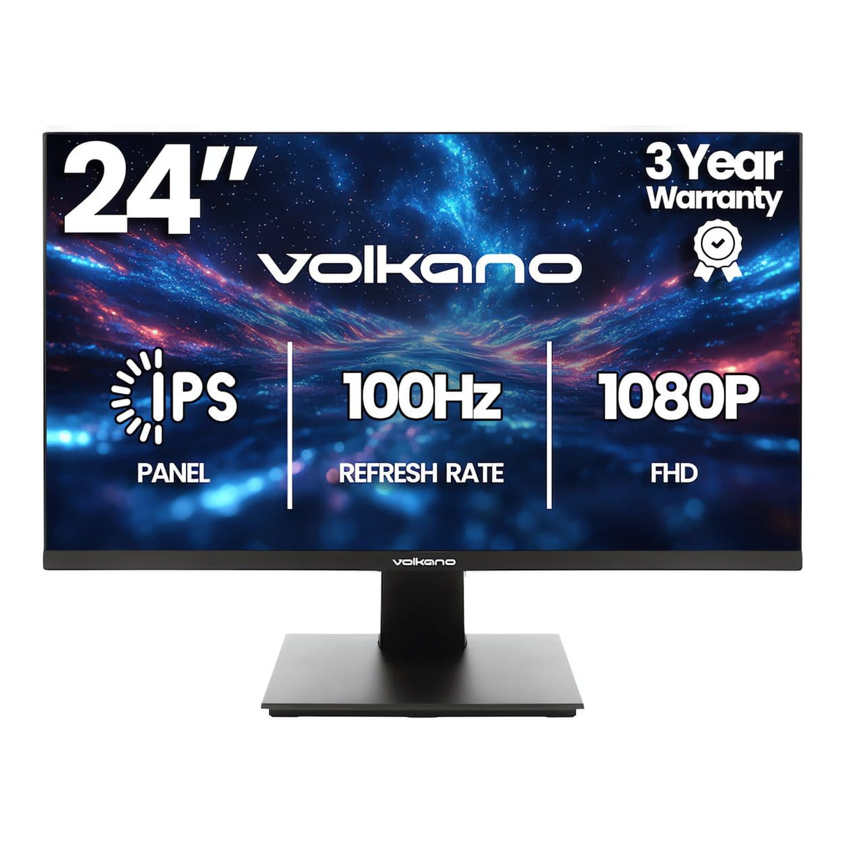 Volkano 24-inch 1920 x 1080p FHD 16:9 100Hz 5ms LED IPS Monitor VK-5602-BK